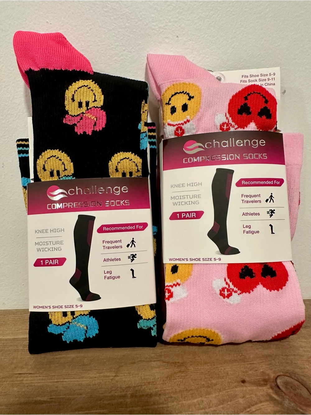 Compression Knee-High Socks - Two Pairs